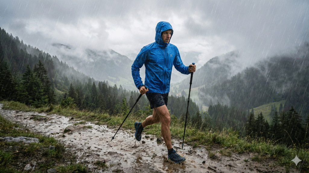 Chaqueta impermeable Salomon Bonatti Wp Jkt para trail running